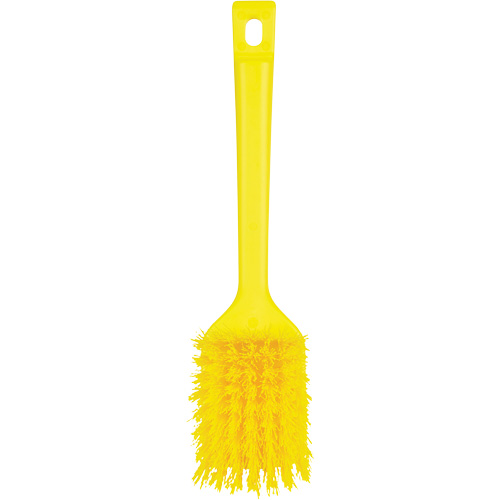 Brosse &agrave; manche court ColorCore, Soies Ferme, Longueur de 12", Jaune Dufferin Supply