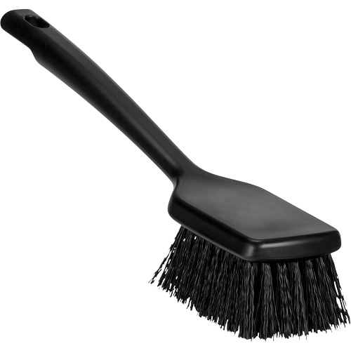 ColorCore Short Handle Brush, Stiff Bristles, 12" Long, Black Dufferin Supply