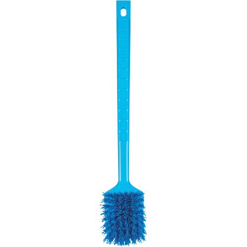ColorCore Long Handle Brush, Stiff Bristles, 20" Long, Blue Dufferin Supply