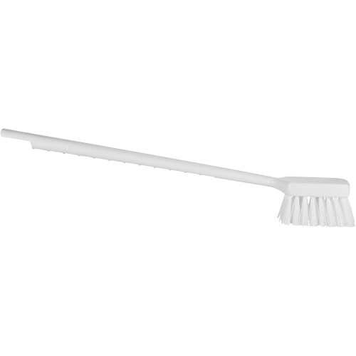 ColorCore Long Handle Brush, Stiff Bristles, 20" Long, White Dufferin Supply