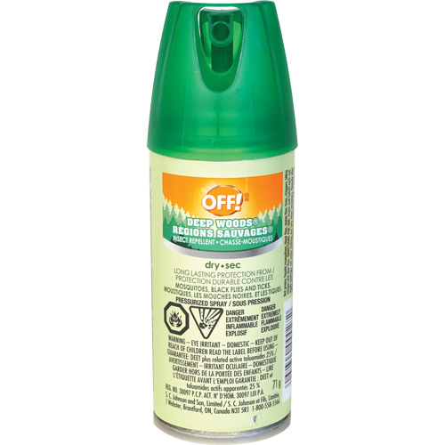 OFF! Deep Woods&reg; Insect Repellent, 25% DEET, Spray, 100 ml Dufferin Supply