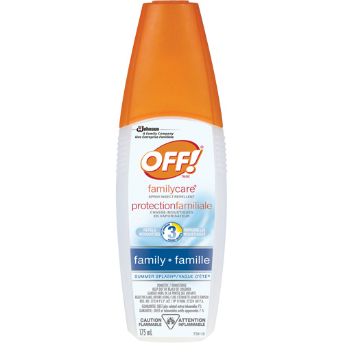Insectifuge Off! Protection familiale &agrave; parfum de Vague d&eacute;t&eacute;, DEET &agrave; 7 %, Vaporisateur, 175 ml Dufferin Supply