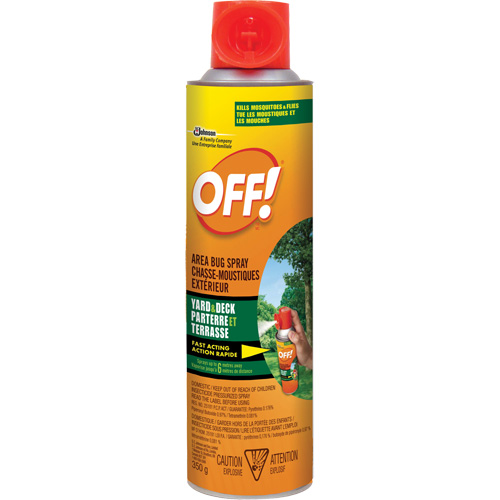 OFF! Area Bug Spray, DEET Free, Aerosol, 350 g Dufferin Supply