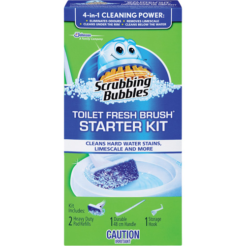 Trousse de d&eacute;marrage de brosse pour cuvettes Scrubbing Bubbles Fresh Brush, Recharge Dufferin Supply