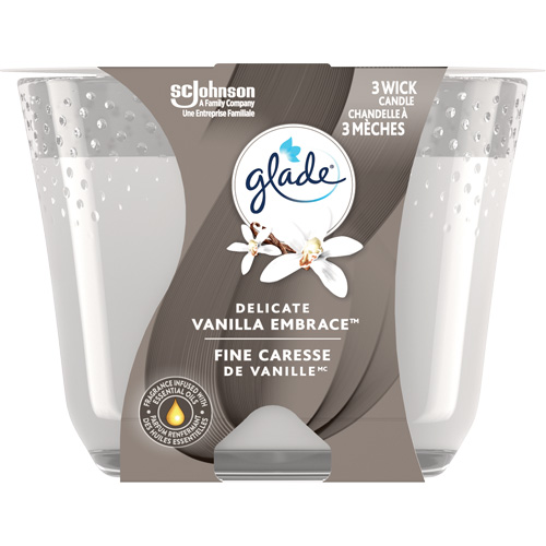Glade&reg; 3-Wick Candle, Delicate Vanilla Embrace Dufferin Supply