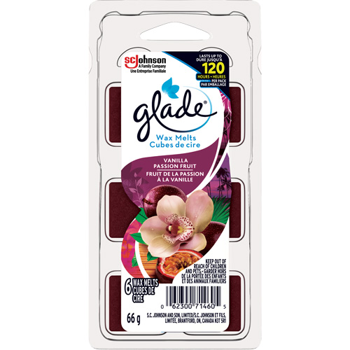 Cubes de cire parfum&eacute;e Glade, Fruit de la passion &agrave; la vanille Dufferin Supply