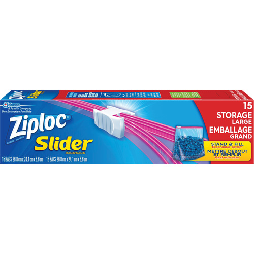 Sacs d'emballage &agrave; glissi&egrave;re Ziploc Dufferin Supply