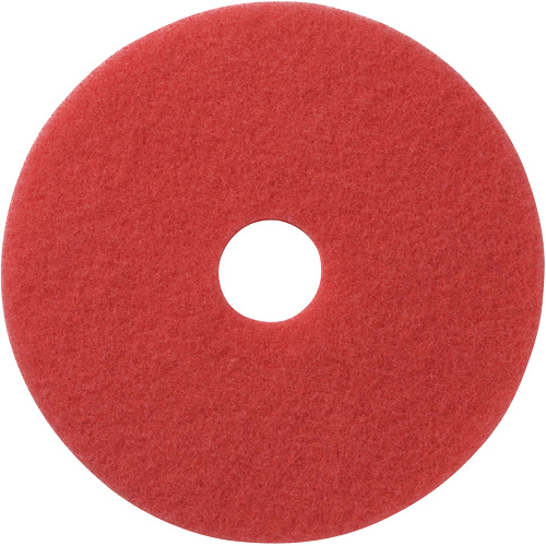 Floor Pads, 12", Buffing, Red Dufferin Supply