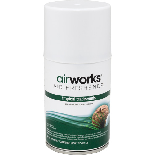 AirWorks&reg; Metered Air Fresheners, Tropical Tradewinds, Aerosol Can Dufferin Supply