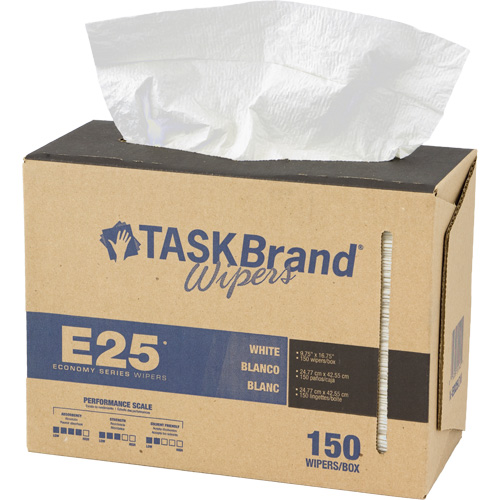 Essuie-tout &eacute;conomique &agrave; renfort tiss&eacute; TaskBrand E25, Tout usage, 16-3/4" lo x 9-3/4" la Dufferin Supply