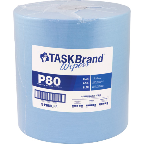 TaskBrand&reg; P80 Premium Series Wipers, Heavy-Duty, 13" L x 12" W Dufferin Supply