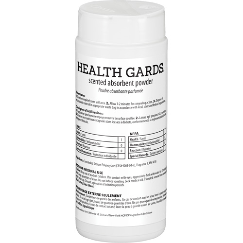 Poudre absorbante parfum&eacute;e Health Gards, 16 oz, Canette Dufferin Supply