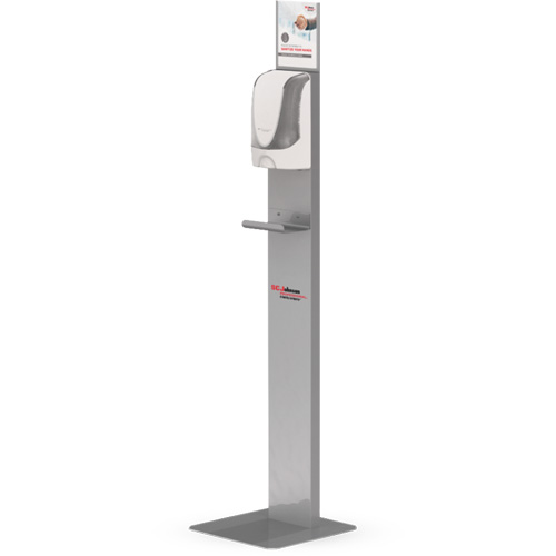 Touch-Free Hand Sanitizer Dispenser Floor Stand Dufferin Supply