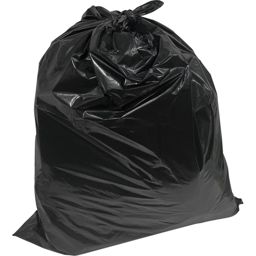 Contractor Garbage Bags, 2X Strong, 35" W x 50" L, 1.9 mils, Black, 194 L (44 Gal.) Capacity Dufferin Supply