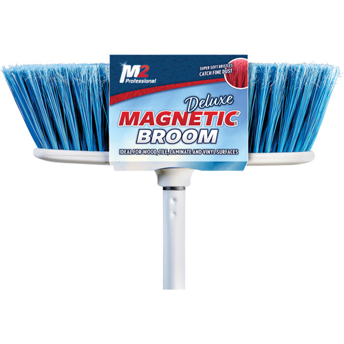 Flat Magnetic Indoor Broom with Handle, 48" Long Dufferin Supply