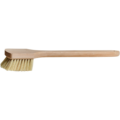 Long-Handle Pot Brush, 20" L, Tampico Bristles, Beige Dufferin Supply