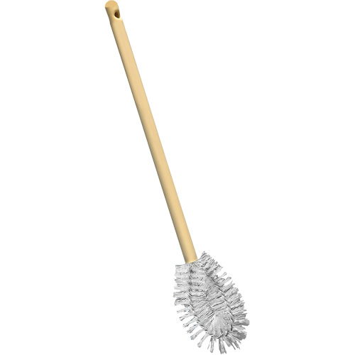 Brosse &agrave; cuvettes HD &agrave; broche torsad&eacute;e, 20" l, Soies Polypropyl&egrave;ne, Jaune Dufferin Supply