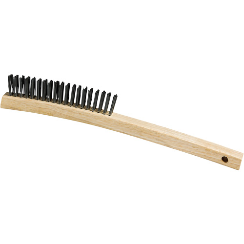 Scratch Brush, Steel, 3 x 19 Wire Rows, 13-3/4" Long Dufferin Supply