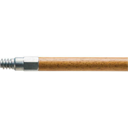 Handle with Metal Tip, Wood, ACME Threaded Tip, 15/16" Diameter, 60" Length Dufferin Supply