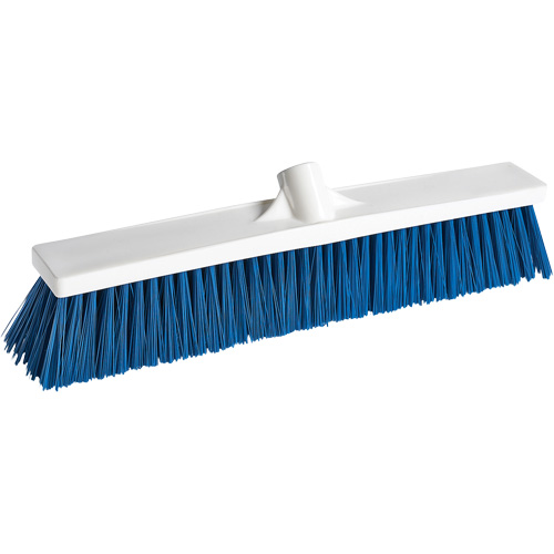 Foodservice Push Broom, Medium Bristles, 18", Polypropylene, White Dufferin Supply