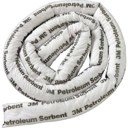 Petroleum Sorbent Mini-Boom, Oil Only, 1' L x 3" W, 15.7 gal Absorbancy Dufferin Supply