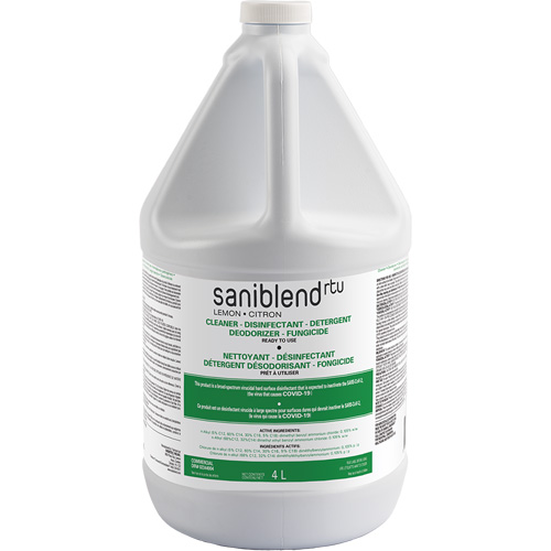 D&eacute;sinfectant et assainissant SaniBlend pr&ecirc;t &agrave; l'emploi, 4 L, Cruche Dufferin Supply