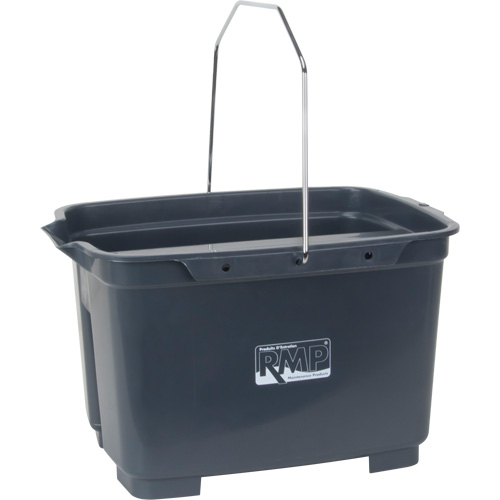 Dual Compartment Bucket, 4.75 US Gal. (19 qt.) Capacity, Grey Dufferin Supply