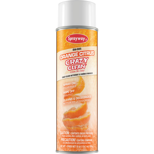 Orange Citrus Crazy Clean, 19 fl. oz., Aerosol Can Dufferin Supply