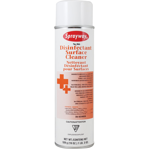D&eacute;sinfectant et nettoyant de surface, 19 oz liq., Canette a&eacute;rosol Dufferin Supply