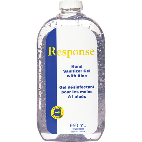 Gel d&eacute;sinfectant pour les mains &agrave; l'alo&egrave;s Response, 950 ml, Recharge, 70 % alcool Dufferin Supply