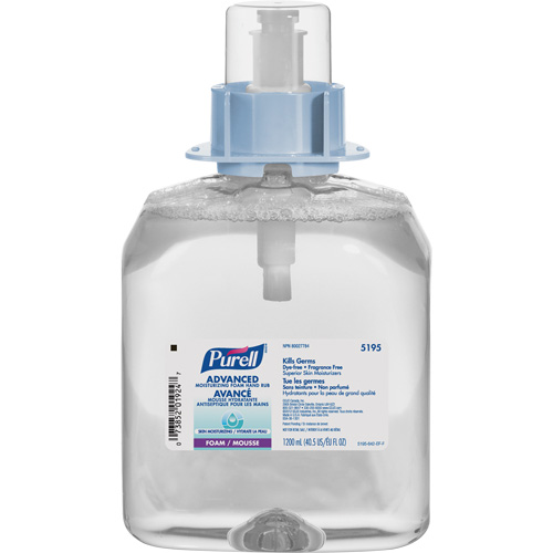 D&eacute;sinfectant pour les mains FMX-12 avanc&eacute;e et certifi&eacute;e &eacute;cologique, 1,2 L, Cartouche de recharge, 70 % alcool Dufferin Supply