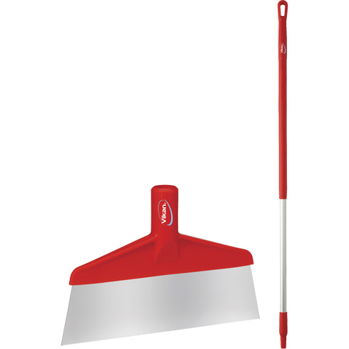 Grattoir &agrave; plancher avec manche, Rouge, 9-3/5" la x 55-9/10" lo Dufferin Supply