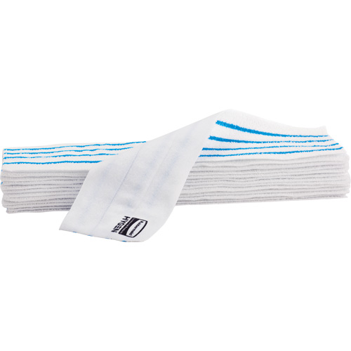 Disposable Mop Pad, Hook and Loop Style, Microfibre, 18" L x 4" W Dufferin Supply