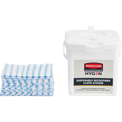 Seau de chargement pour chiffons microfibres, Blanc Dufferin Supply