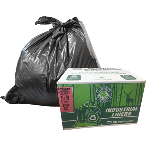 EcoLogo&reg; Garbage Bags, X-Strong, 48" W x 60" L, Clear, 246.05 L (65 Gal.) Capacity Dufferin Supply