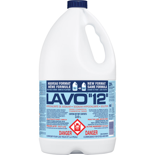 Javellisant liquide, 3,6 L, Cruche Dufferin Supply