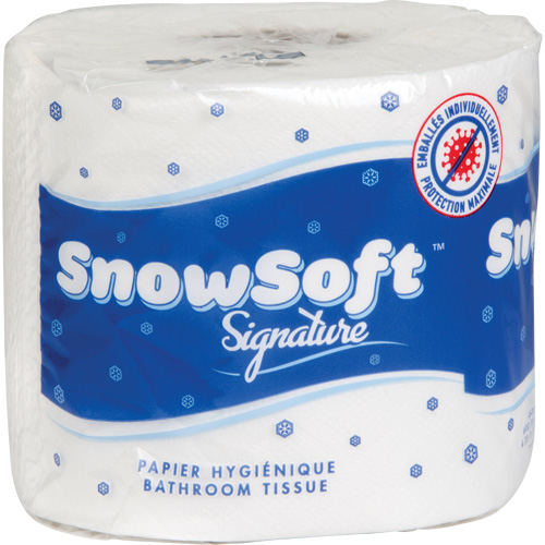 Snow Soft Premium Toilet Paper, 2 Ply, 600 Sheets/Roll, 145' Length, White Dufferin Supply