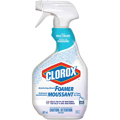Mousse d&eacute;sinfectante &agrave; l'eau de Javel, 887 ml, Bouteille &agrave; g&acirc;chette Dufferin Supply