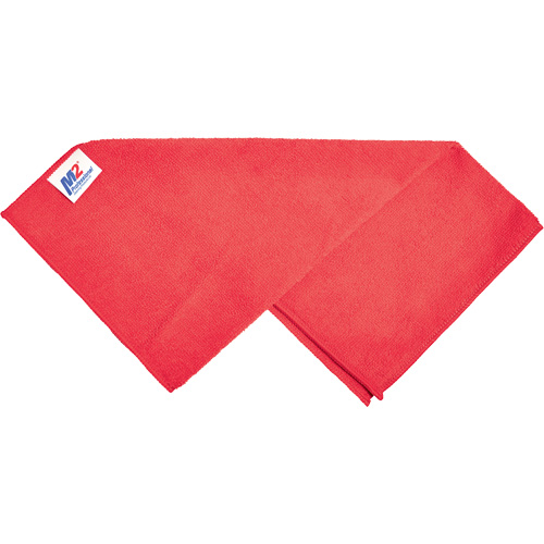 Chiffon de nettoyage, Microfibre, Rouge Dufferin Supply
