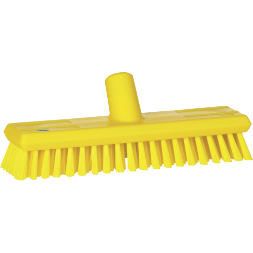 Brosse &agrave; circulation d'eau, Soies Moyen, Longueur de 11", Jaune Dufferin Supply