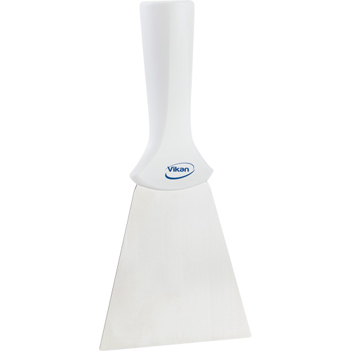 Grattoir en acier inoxydable avec poign&eacute;e montable sur manche, Blanc, 4" la x 8" lo Dufferin Supply