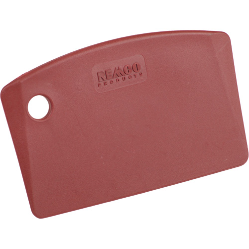 Mini grattoir de paillasse perceptible par d&eacute;tecteur de m&eacute;tal, Rouge, 5-1/4" la x 3-2/5" lo Dufferin Supply