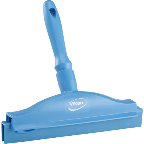 Raclette &agrave; lame double ultra hygi&eacute;nique, 10", Bleu Dufferin Supply