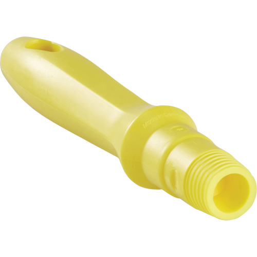 Mini manche, Brosse/Support &agrave; tampon/Grattoir/Raclette, Jaune, Standard, 6-1/4" lo Dufferin Supply