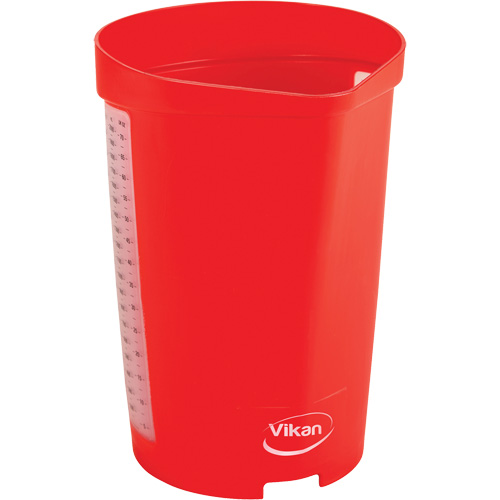 Measuring Jug, Plastic, Red, 65 oz. Dufferin Supply
