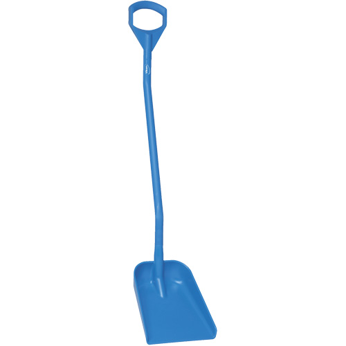Pelle ergonomique &agrave; petite lame, Longueur de 50", Plastique, Bleu Dufferin Supply