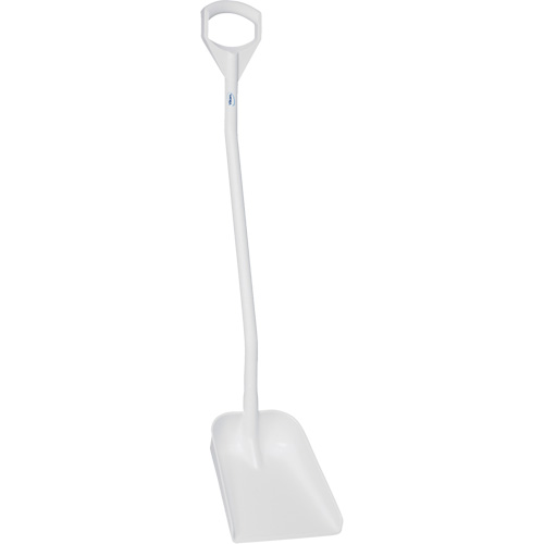 Ergonomic Small Blade Shovel, 50" Length, Plastic, White Dufferin Supply