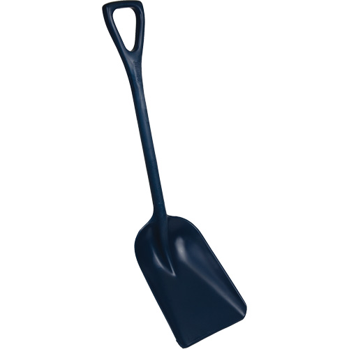 Pelle monobloc perceptible par d&eacute;tecteur de m&eacute;tal, Lame 10" x 14", Longueur de 37-1/2", Plastique, Bleu Dufferin Supply