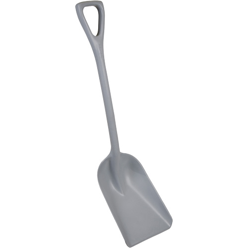 Pelle monobloc perceptible par d&eacute;tecteur de m&eacute;tal, Lame 10" x 14", Longueur de 37-1/2", Plastique, Gris Dufferin Supply