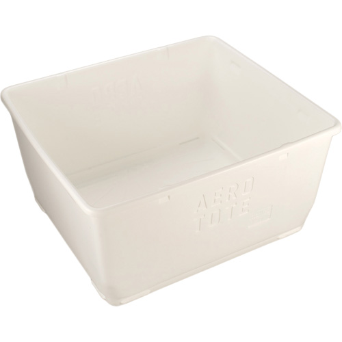 Aero-Tote Tub with Drain Plug, Plastic, White Dufferin Supply